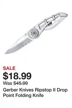 Dick's Sporting Goods Gerber Knives Ripstop II Drop Point Folding Knife offer