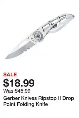 Dick's Sporting Goods Gerber Knives Ripstop II Drop Point Folding Knife offer
