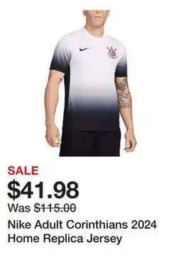 Dick's Sporting Goods Nike Adult Corinthians 2024 Home Replica Jersey offer