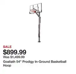Dick's Sporting Goods Goaliath 54'' Prodigy In-Ground Basketball Hoop offer