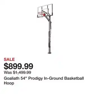Dick's Sporting Goods Goaliath 54'' Prodigy In-Ground Basketball Hoop offer
