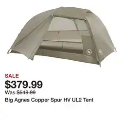 Dick's Sporting Goods Big Agnes Copper Spur HV UL2 Tent offer