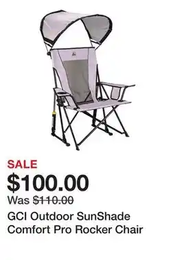 Dick's Sporting Goods GCI Outdoor SunShade Comfort Pro Rocker Chair offer