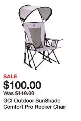 Dick's Sporting Goods GCI Outdoor SunShade Comfort Pro Rocker Chair offer