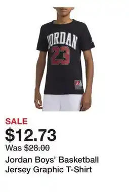 Dick's Sporting Goods Jordan Boys' Basketball Jersey Graphic T-Shirt offer