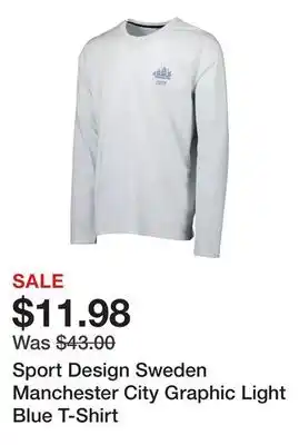 Dick's Sporting Goods Sport Design Sweden Manchester City Graphic Light Blue T-Shirt offer