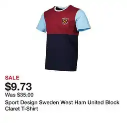 Dick's Sporting Goods Sport Design Sweden West Ham United Block Claret T-Shirt offer