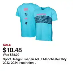 Dick's Sporting Goods Sport Design Sweden Adult Manchester City 2023-2024 Inspiration Blue T-Shirt offer