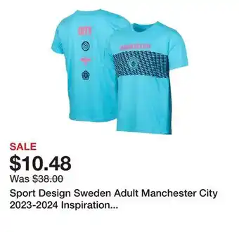 Dick's Sporting Goods Sport Design Sweden Adult Manchester City 2023-2024 Inspiration Blue T-Shirt offer