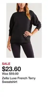 Nordstrom Zella Luxe French Terry Sweatshirt offer