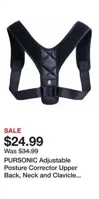 Nordstrom PURSONIC Adjustable Posture Corrector Upper Back, Neck and Clavicle Support offer