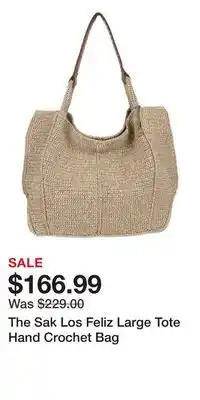 Nordstrom The Sak Los Feliz Large Tote Hand Crochet Bag offer