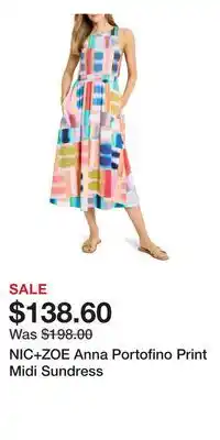 Nordstrom NIC+ZOE Anna Portofino Print Midi Sundress offer