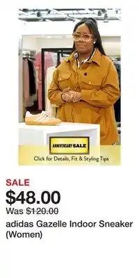 Nordstrom adidas Gazelle Indoor Sneaker (Women) offer