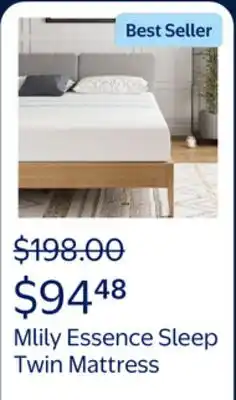 Walmart MLILY Essence Sleep Twin Mattress, 6 Memory Foam Mattress in a Box, Medium offer