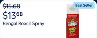 Walmart Bengal Roach Spray, Odorless Stain-Free Dry Spray, 16 oz Aerosol Can offer