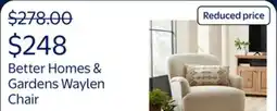 Walmart Better Homes & Gardens Waylen Accent Chair, by Dave & Jenny Marrs offer