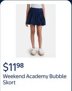 Walmart Weekend Academy Girls Bubble Skort offer