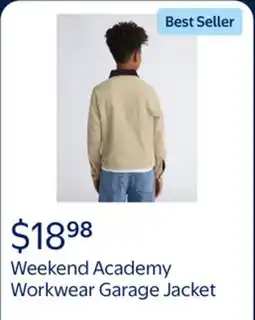 Walmart Weekend Academy Boys Workwear Garage Jacket, Sizes 4-18 offer
