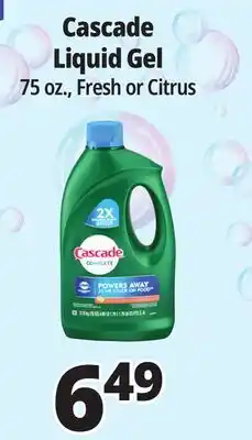 Ocean State Job Lot Cascade Complete Citrus Dishwasher Detergent with Dawn 75 oz offer