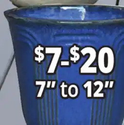 Ocean State Job Lot 7 to 12 Outdoor Glazed Ceramic Planters offer