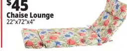 Ocean State Job Lot Floral Chaise Cushion offer