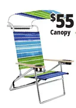 Ocean State Job Lot Canopy Beach Chair offer
