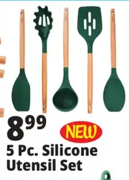 Ocean State Job Lot 5 Pc. Silicone Utensil Set offer