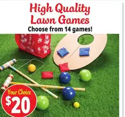 Ocean State Job Lot High Quality Lawn Games offer