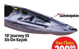 Ocean State Job Lot 10' Journey SS Sit-On Kayak offer