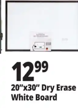 Ocean State Job Lot 20x30 Dry Erase White Board offer