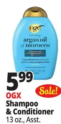 Ocean State Job Lot OGX Shampoo & Conditioner offer