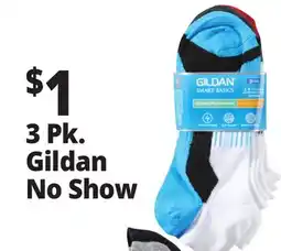Ocean State Job Lot 3 Pk. Gildan No Show offer