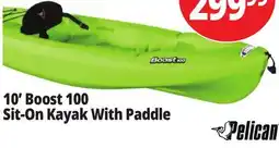 Ocean State Job Lot 10' Boost 100 Sit-On Kayak With Paddle offer