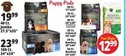 Ocean State Job Lot Puppy Pads offer
