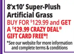 Ocean State Job Lot 8'x10' Super-Plush Artificial Grass offer