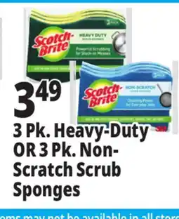 Ocean State Job Lot Scotch-Brite Non-Scratch Scrub Sponges 3 Pack offer