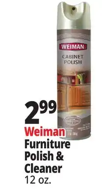 Ocean State Job Lot Weiman Furniture Polish & Cleaner offer