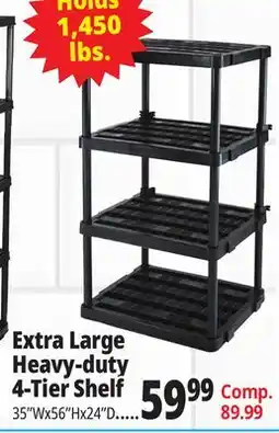 Ocean State Job Lot Extra Large Heavy Duty 4 Shelf offer