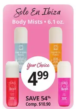 Ocean State Job Lot Body Mists 6.1 oz offer