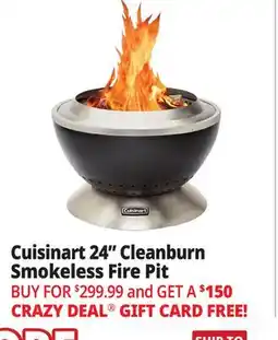 Ocean State Job Lot Cuisinart 24 Cleanburn Smokeless Fire Pit offer