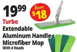 Ocean State Job Lot Turbo Extendable Aluminum Handle Microfiber Mop offer