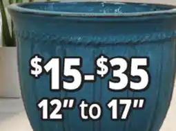 Ocean State Job Lot 12 to 17 Outdoor Glazed Ceramic Planters offer
