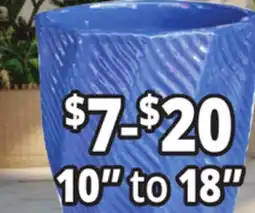 Ocean State Job Lot 10 to 18 Outdoor Glazed Ceramic Planters offer