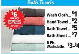 Ocean State Job Lot Bath Towels offer