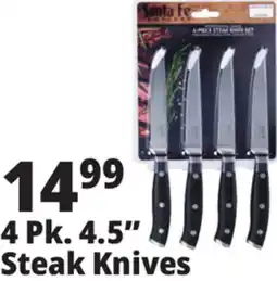 Ocean State Job Lot Santa Fe Professional Grade Steak Knife Set 4 Piece offer