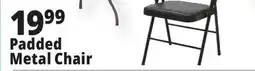 Ocean State Job Lot Padded Metal Folding Chair Black offer