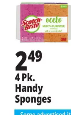 Ocean State Job Lot Scotch-Brite Ocelo Multi-Purpose 3M Sponges 4 Count offer