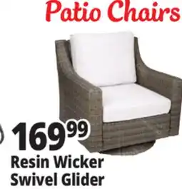 Ocean State Job Lot Resin Wicker Swivel Chair offer