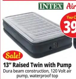 Ocean State Job Lot 13 Raised Twin with Pump Air Mattress offer